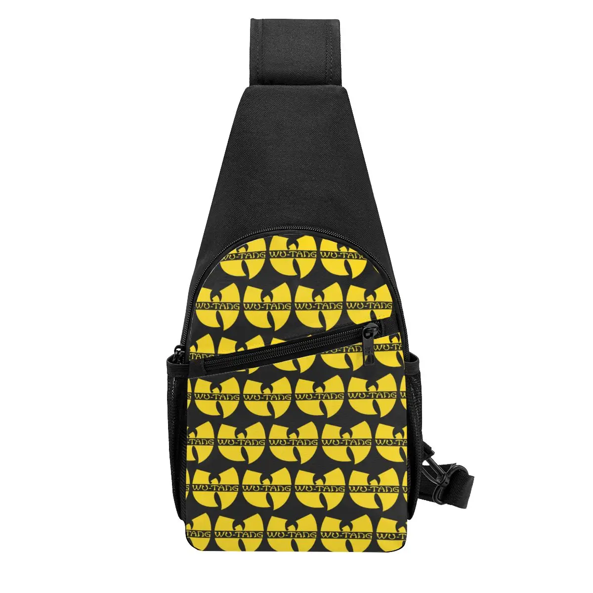 Wu Tang Clan Print Chest Bag Men Sling Crossbody Backpack Chest Bag Traveling Hiking Daypack Shoulder Bag