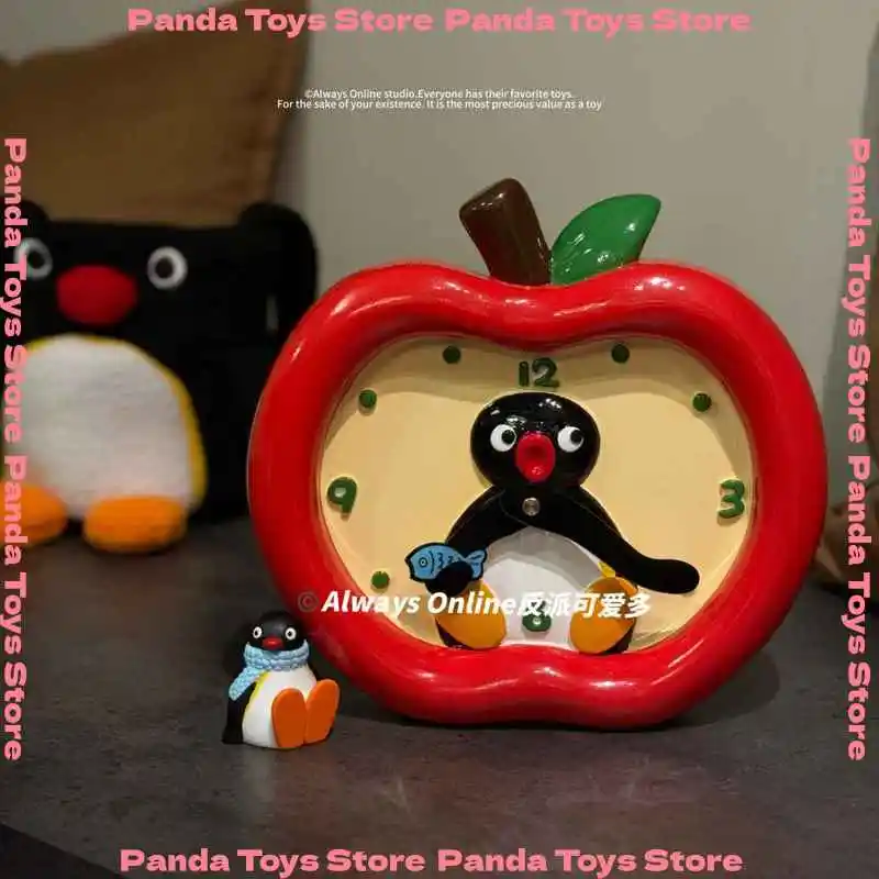 

В наличии периферийные устройства Pingu Apple Penguin настенные часы Pingu настольные часы двойного назначения украшения для комнаты подарок на день рождения для девочки