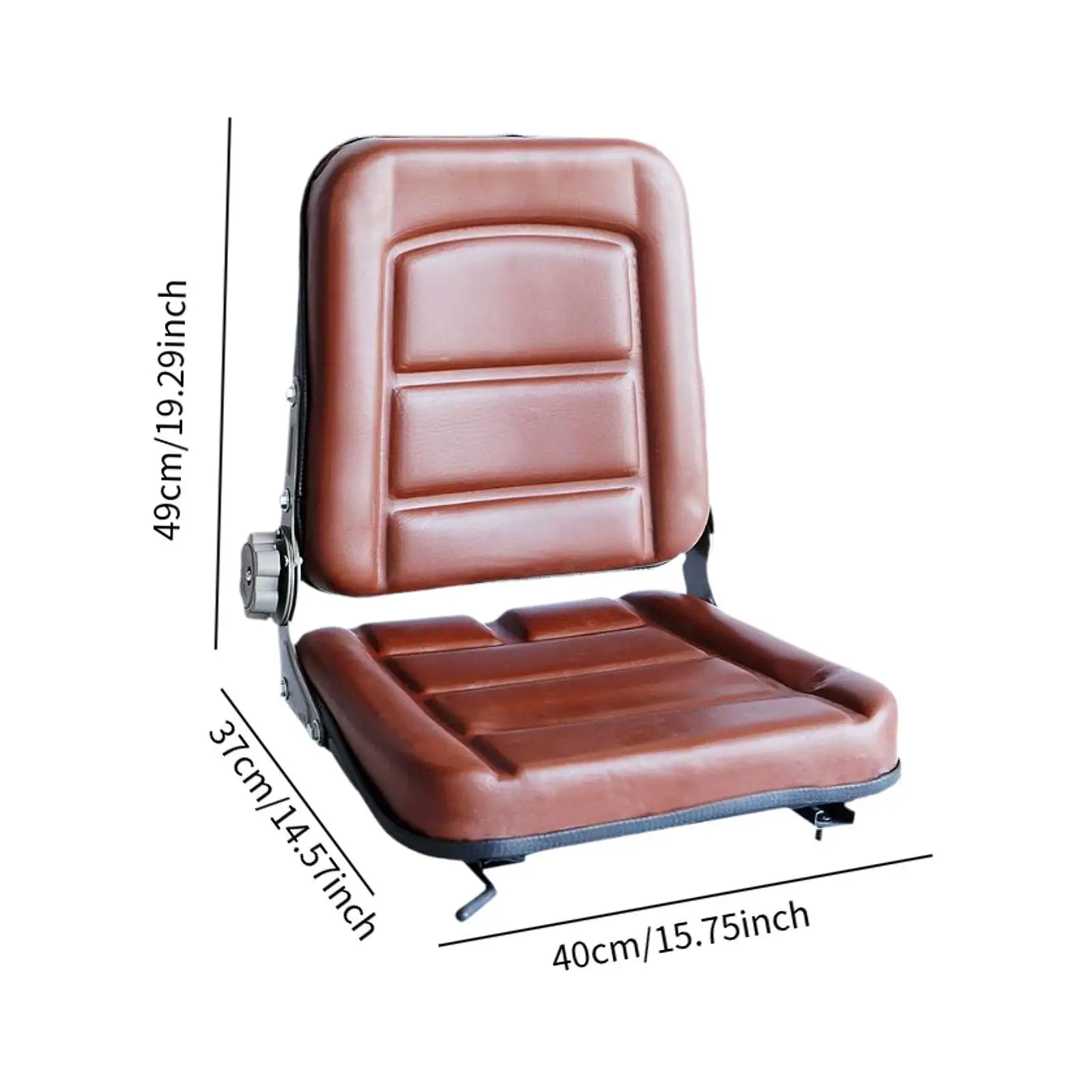 Universal Forklift Seat Ergonomic Design Shock Absorbing for Telehandler Excavators Garden Lawn Mower Tractor Mini Digger view 6