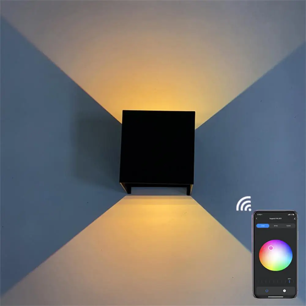 Imagem -06 - Tuya Lâmpada Led de Parede Moderna ac 85265v Smart Life App Control Rgb Escurecimento Colorido Decoração do Quarto Iluminação Interior Home