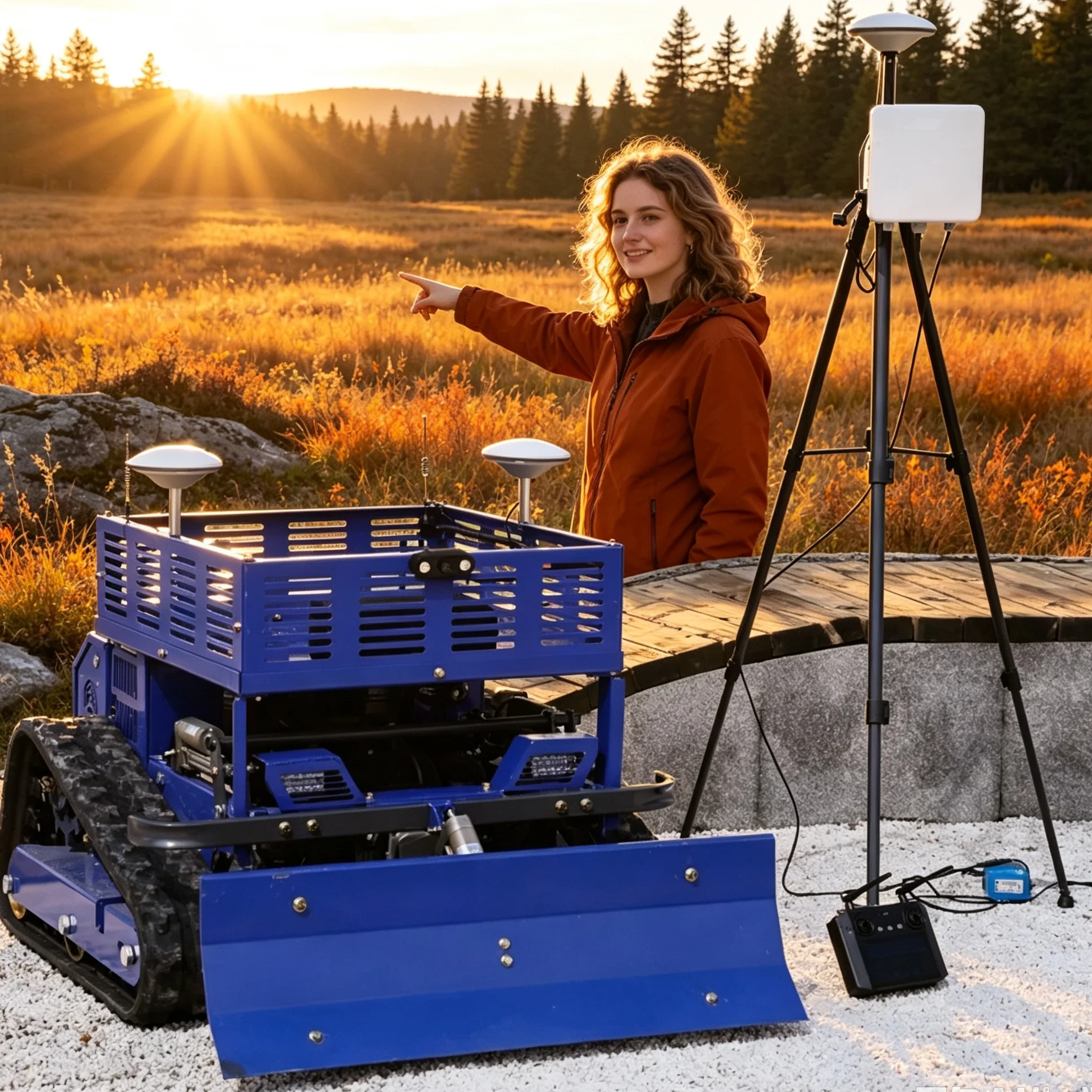 Customized For Orchard Terrace Land 550 Series Remote Self‑Propelled Lawn Mower Optional GPS Module For Terrace Orchard Grass