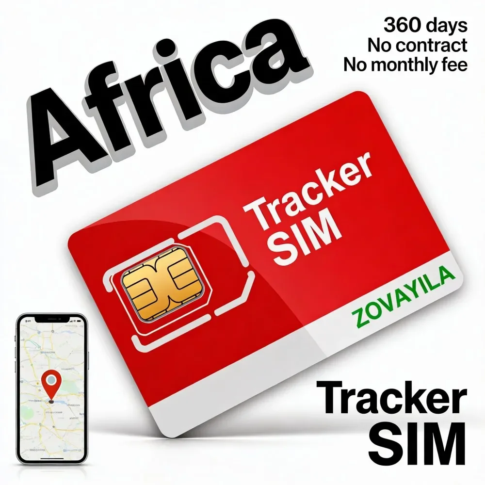 SIM Card for Tracker GPS 4G No Contract 360MB/360 Days Coverage Nano Micro Std GPRS GSM LTE Compatible with TK915 CJ780 MV710 fo