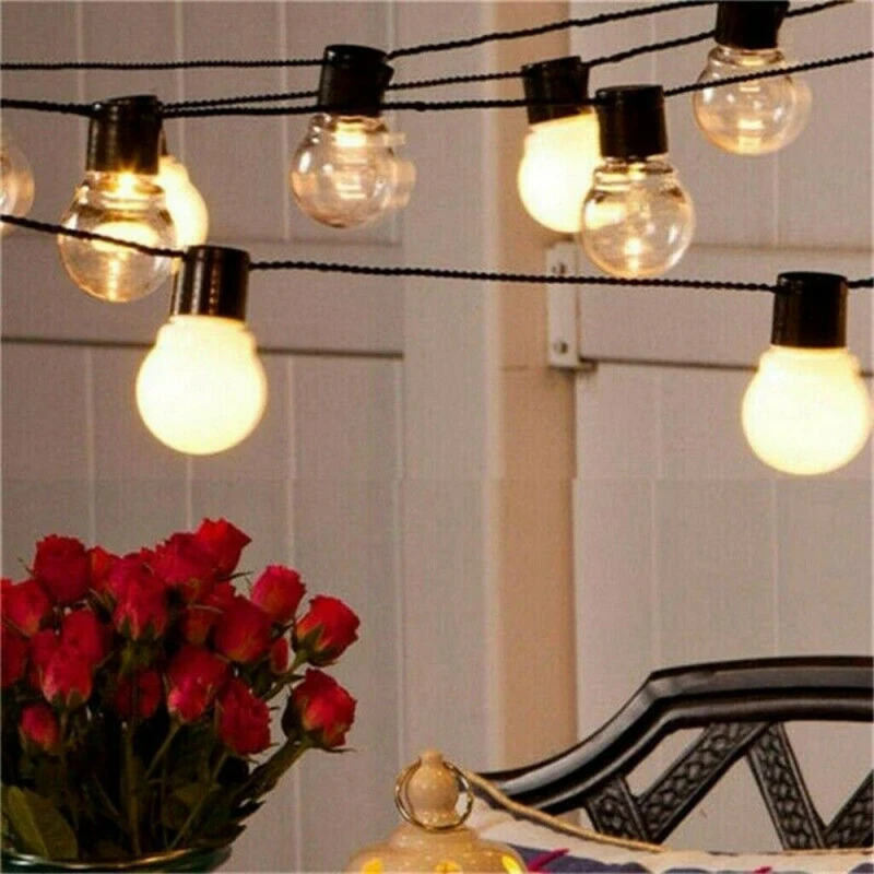 solar powered retro bulb string lights para jardim lampada de verao fada ao ar livre 10led 35m 01