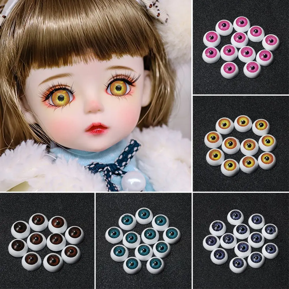 10pcs 12mm/20mm Funny Plastic Doll Safety Eyes For Animal Toy Puppet Making Dinosaur For Bjd Doll Round Eyes DIY Accessories