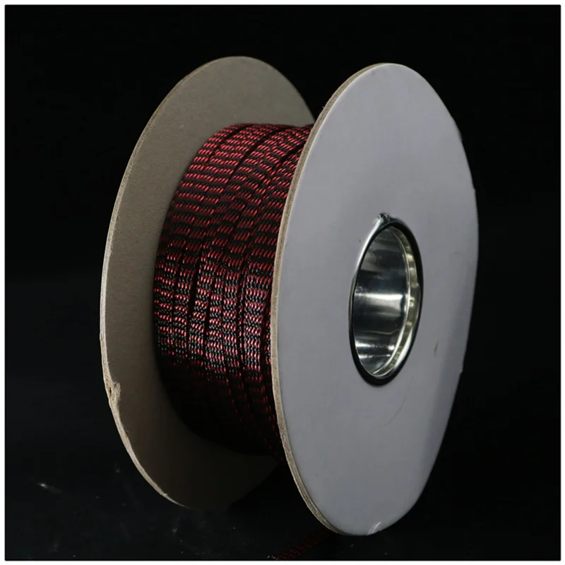 

High Quality Wiring Accessories Shield Suspension Woven copper nylon 6mm 8mm 12mm 15mm Braided cable sleeving sleeveTube