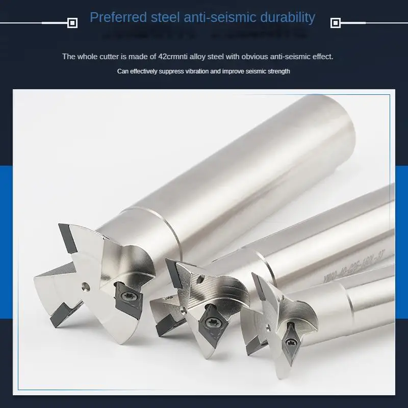 YW45YW55YW60 CNC dovetail groove milling cutter rod internal hole V-groove milling cutter bar install DCMT070204 VCMT110304