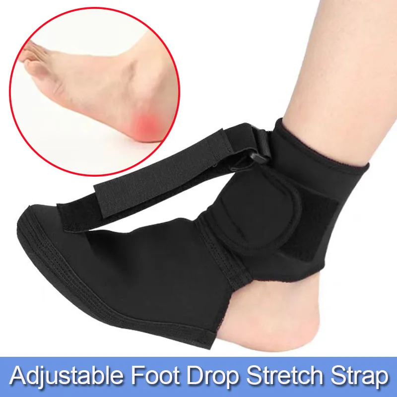 

1Pcs Adjustable Plantar Fasciitis Night Foot Splint-Drop Orthotic Brace Elastic Dorsal Night Splint-Soft Plantar Fascia Brace