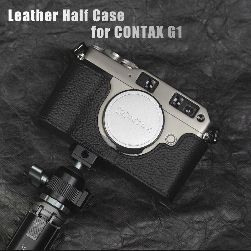 For Contax G1 Case Leash Camera Strap Leather Camera Half Case Camera Genuine Leather Bag G1 Case Handmade Half Case