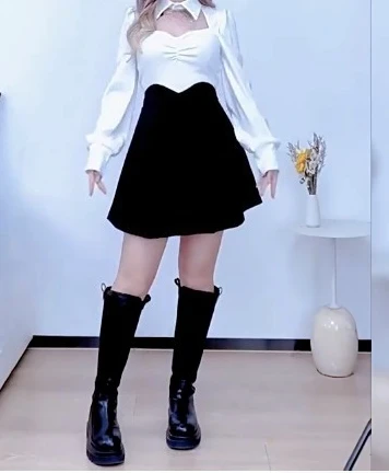 Jk Grote Maat Lente Zomer Hoge Taille A-lijn Zwarte Veelzijdige Rok Mode Meisjes Koreaanse Losse Temperament Leeftijdsverlagende Rokken