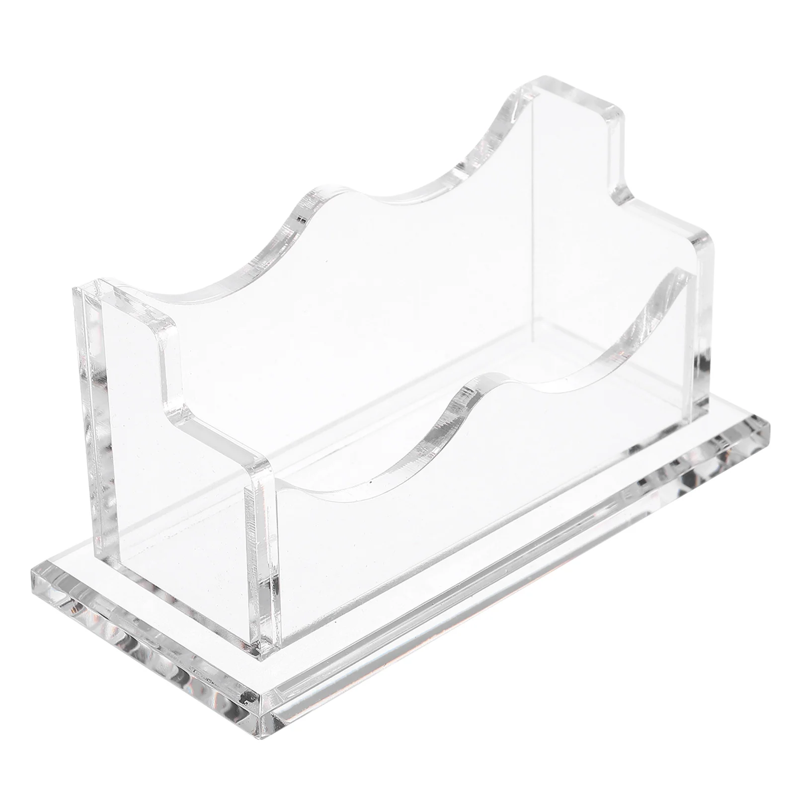 

Acrylic Business Card Holder Transparent Desktop ganizer Large Capacity Safe Non Slip Base Card St Display Office Easel