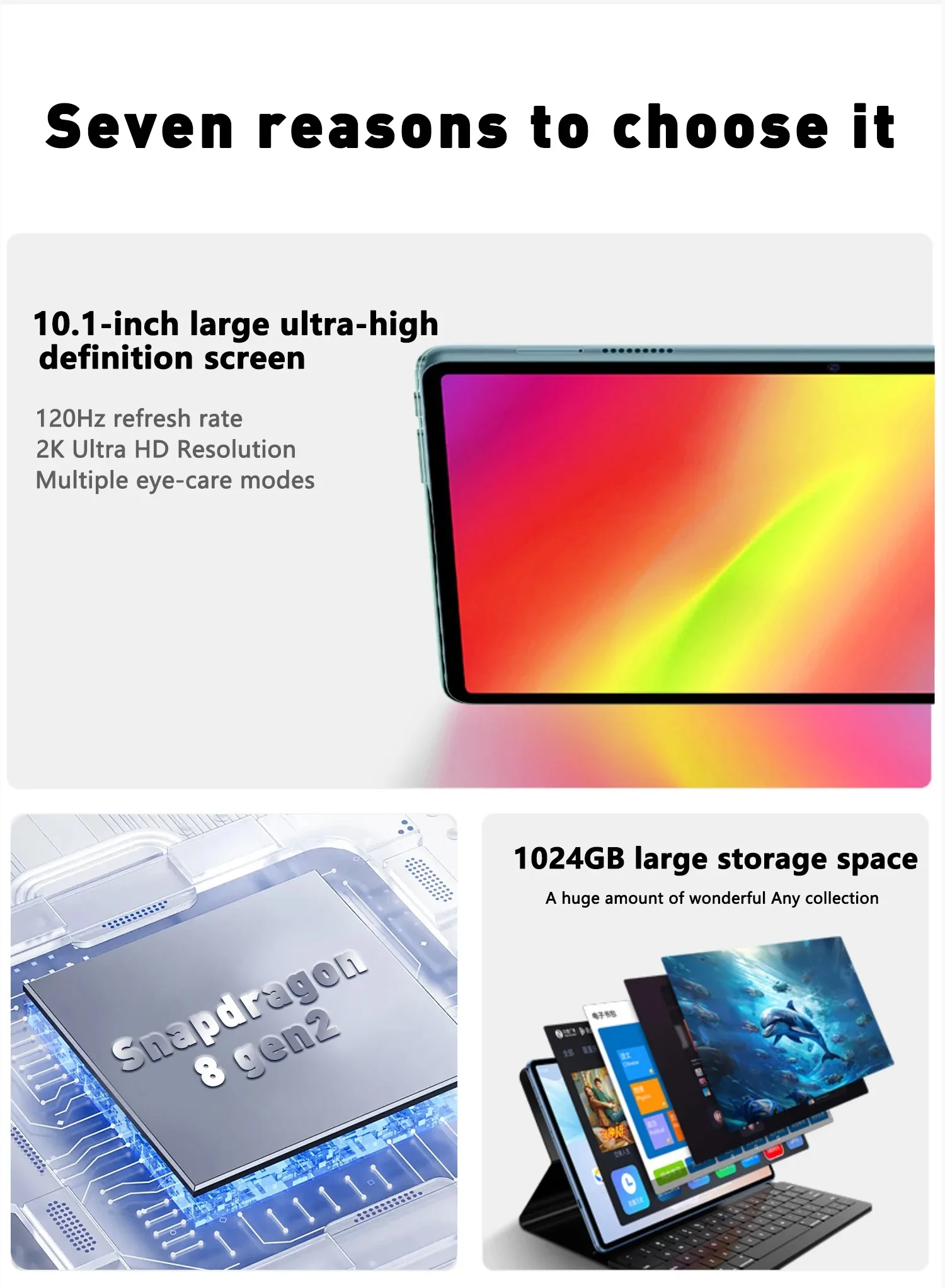 جديد Mi Pad S25 Pro 10.1 بوصة Snapdragon 8Gen2 Global 16Gb + 1024Gb 10000Mah 5g Dual Sim Wifi Hd شاشة كاملة أندرويد 14 جهاز كمبيوتر لوحي #7