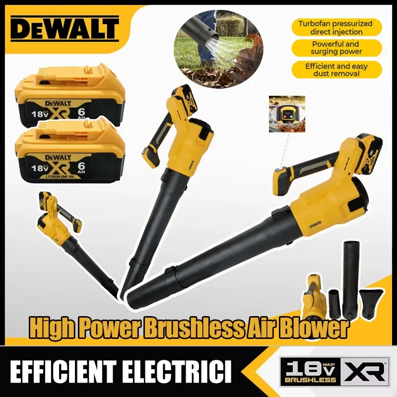DEWALT Cordless Electric Air Blower Handheld Efficient Leaf Snow Dust Blowing Cleaning Power For 18V 20V Battery Tools