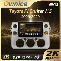Ownice K6+ 2К for Toyota FJ Cruiser J15 2006 - 2020 Car Radio Multimedia Video Navigation Stereo GPS Android12 No 2din 2 Din DVD