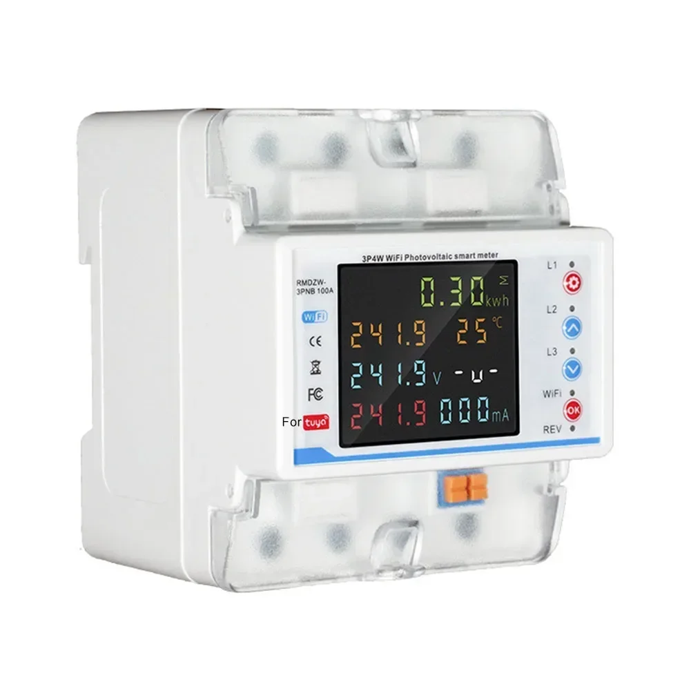 

Three Phase Energy Meter Circuit Breaker Compatible with For Tuya Reliable Overload and Undervoltage Protection