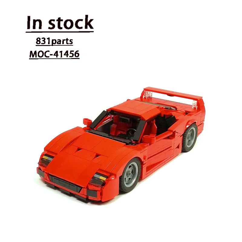 

New MOC-41456 Supercar F40 Racing Car Assembly Splicing Building Block Model MOC Creative Building Block Model Kids Toys Gifts