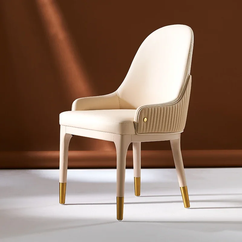 

High-end light luxury dining chair household,