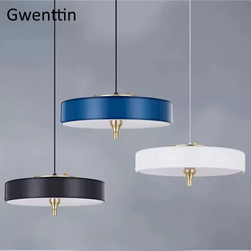 Nordic Round Pendant Lights Living Room Decor Led Lighting Fixtures Modern Living Room Kitchen Home Loft Chandelier Hanging Lamp
