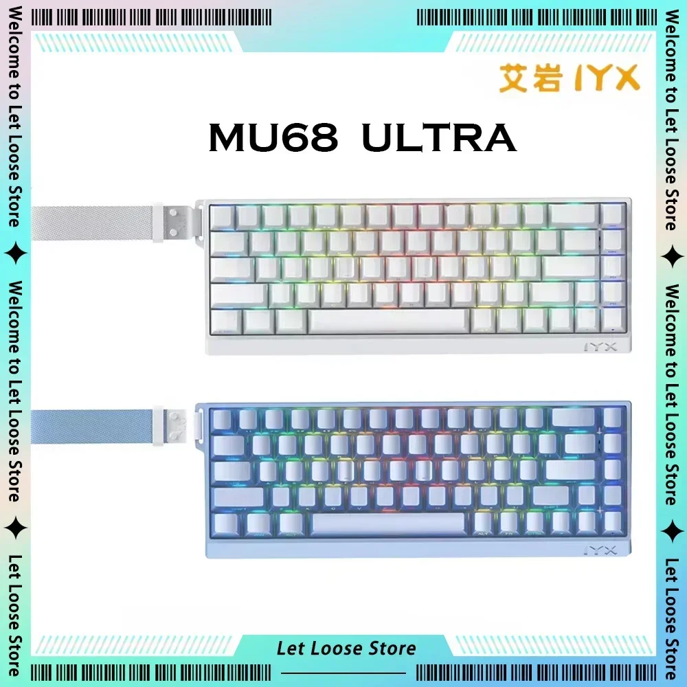 IXY Mu68 Ultra Magnetic Switch Mechanical Keyboards Hot Plug Custom Wired Gamer Keyboard RGB Backlit PC E-sports Gift Keyboard