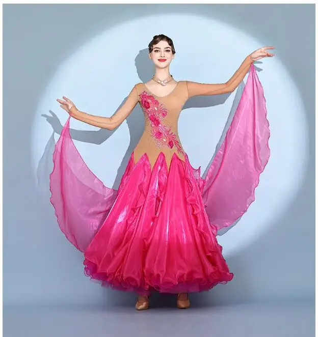 National Standard Women's Ballroom Dress, Social Waltz Dress, Modern High-End Dance, Social Dance Competition Dress