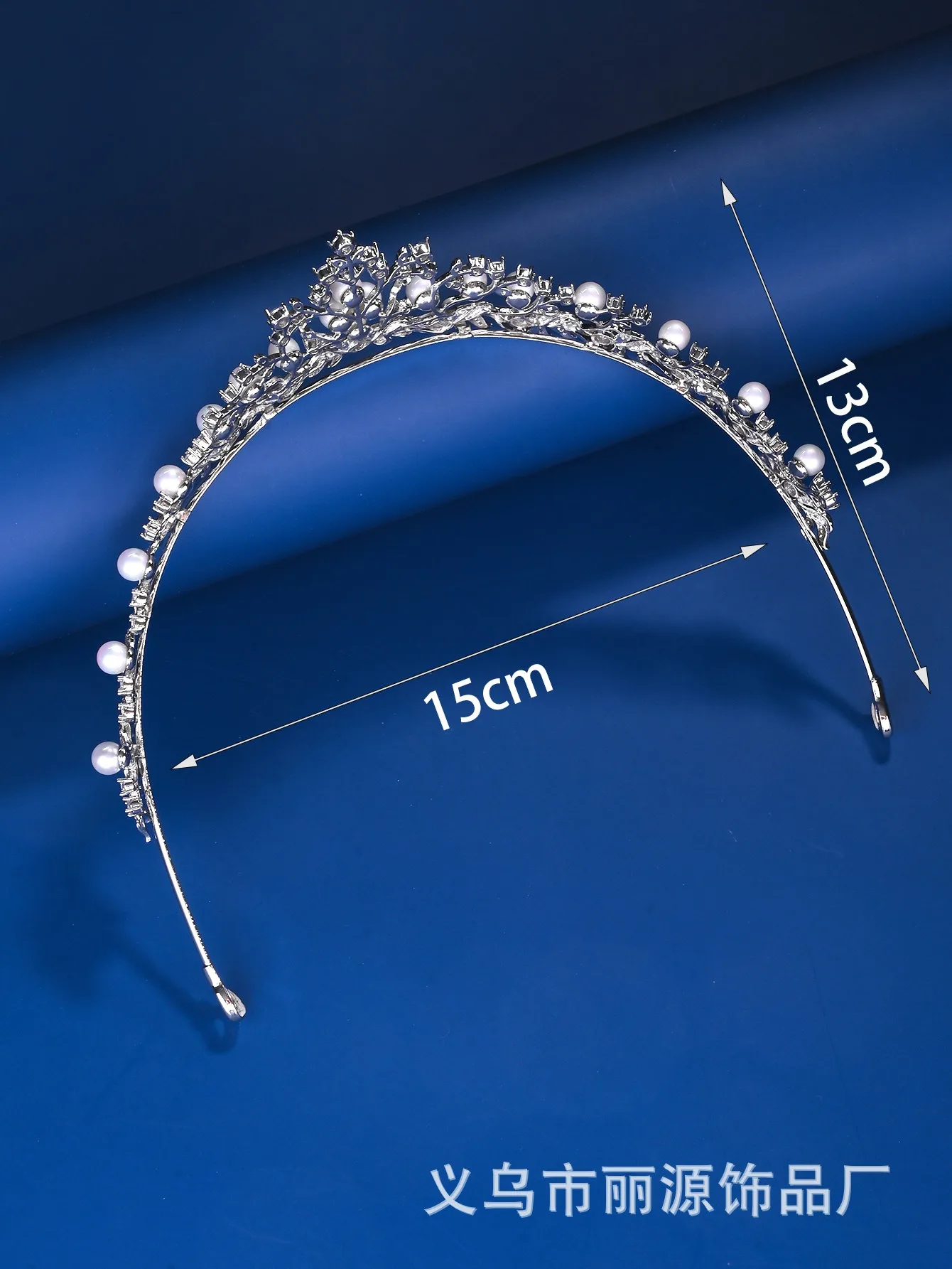 Gorgeous Cubic Zircon Wedding Tiara CZ Bridal Headband Queen Princess Pageant Party Crown