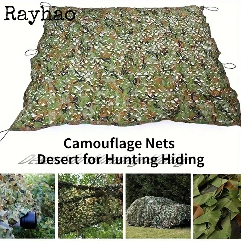 

Premium Bulk Roll Camouflage Netting Durable Oxford Cloth for Camping Sunshade Party Decor Desert Concealment Camouflage Mesh