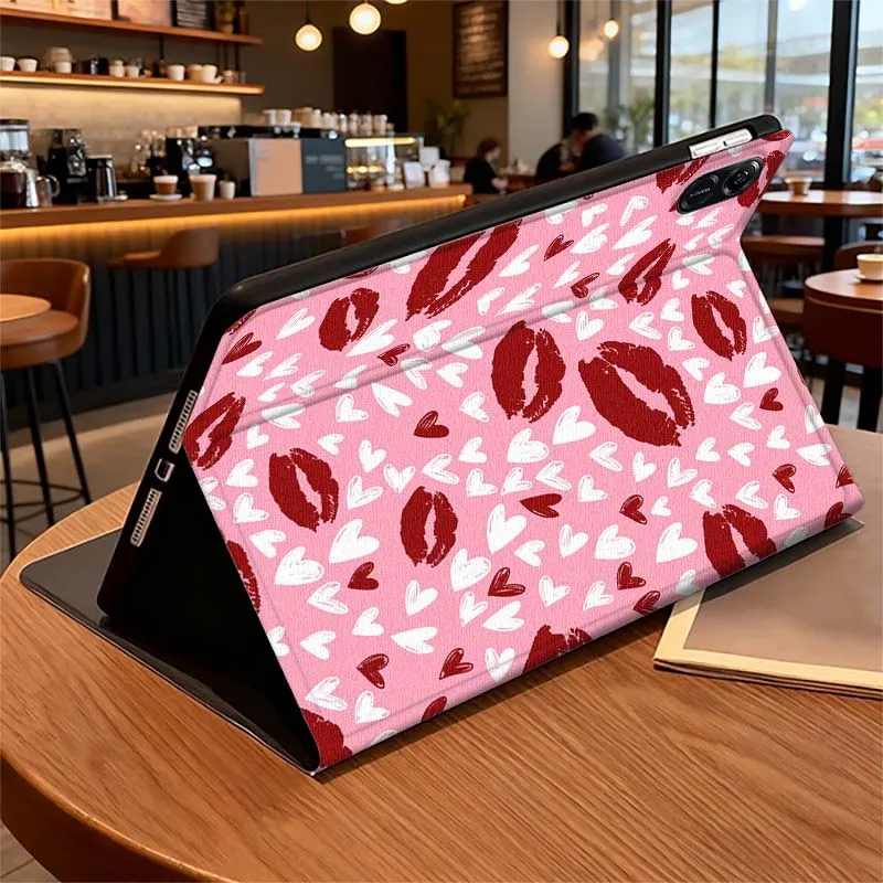 Luxurious lip pattern For Huawei MatePad Air SE Pro M6 M5 M2 T10s T5 10 11 12.6 11.5 12 X 10.8 Inch 10.1 Tablet Case
