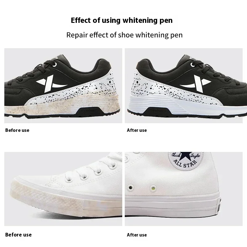 1pc Sneakers Anti-Oxidation Repair Pen Shoes Stains Removal Waterproof Complementary White Go Yellow Shoe Whitening Cleaning