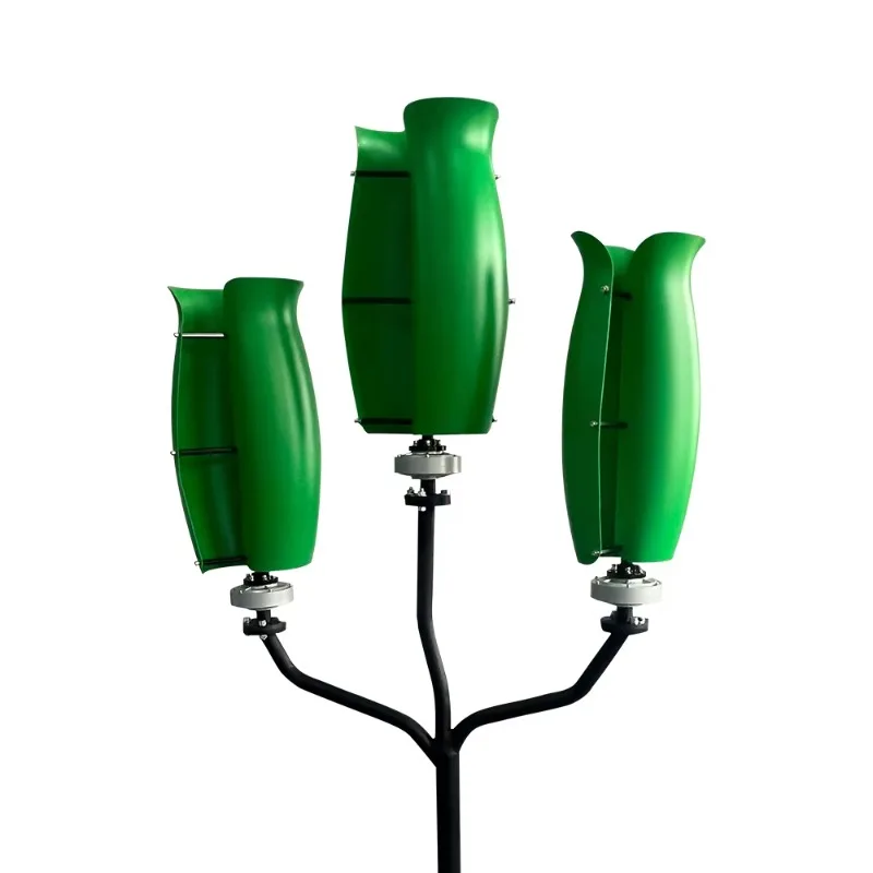Compact Wind Tree Generator 600W 1kW 2kW 3kw 5kw Vertical Axis Turbine for Rooftop Garden Balcony Silent Renewable Energy Plant