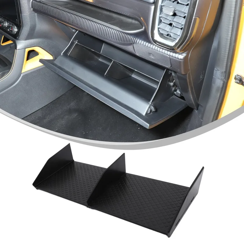Für Ford Ranger 2023-2025 Handschuhfach Kombination Partition Zubehör Co-pilot Lagerung Handschuhfach Container Organizer Board