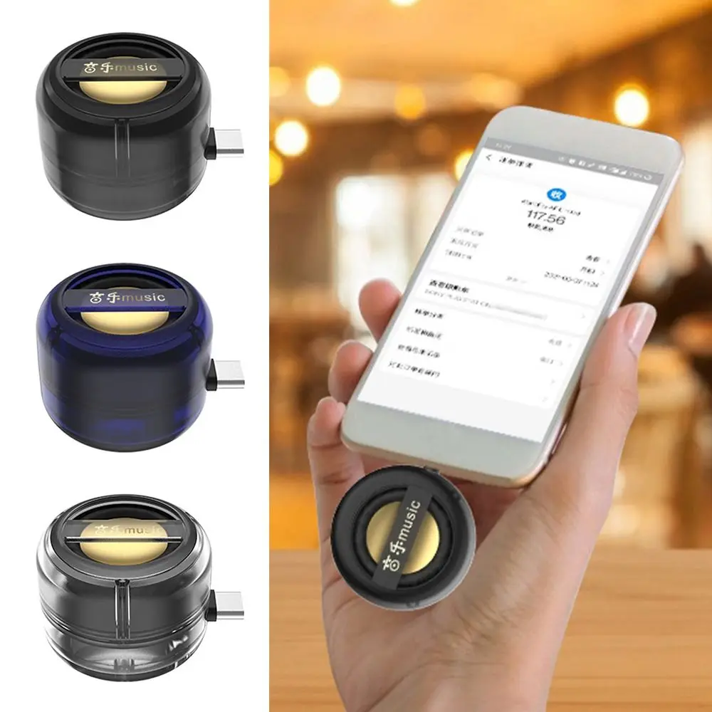 

Gifts Portable Mini Speaker Universal Type-C Mobile Phone Amplifier Speaker Amplifier Home Clear Hoarselpse Speakers