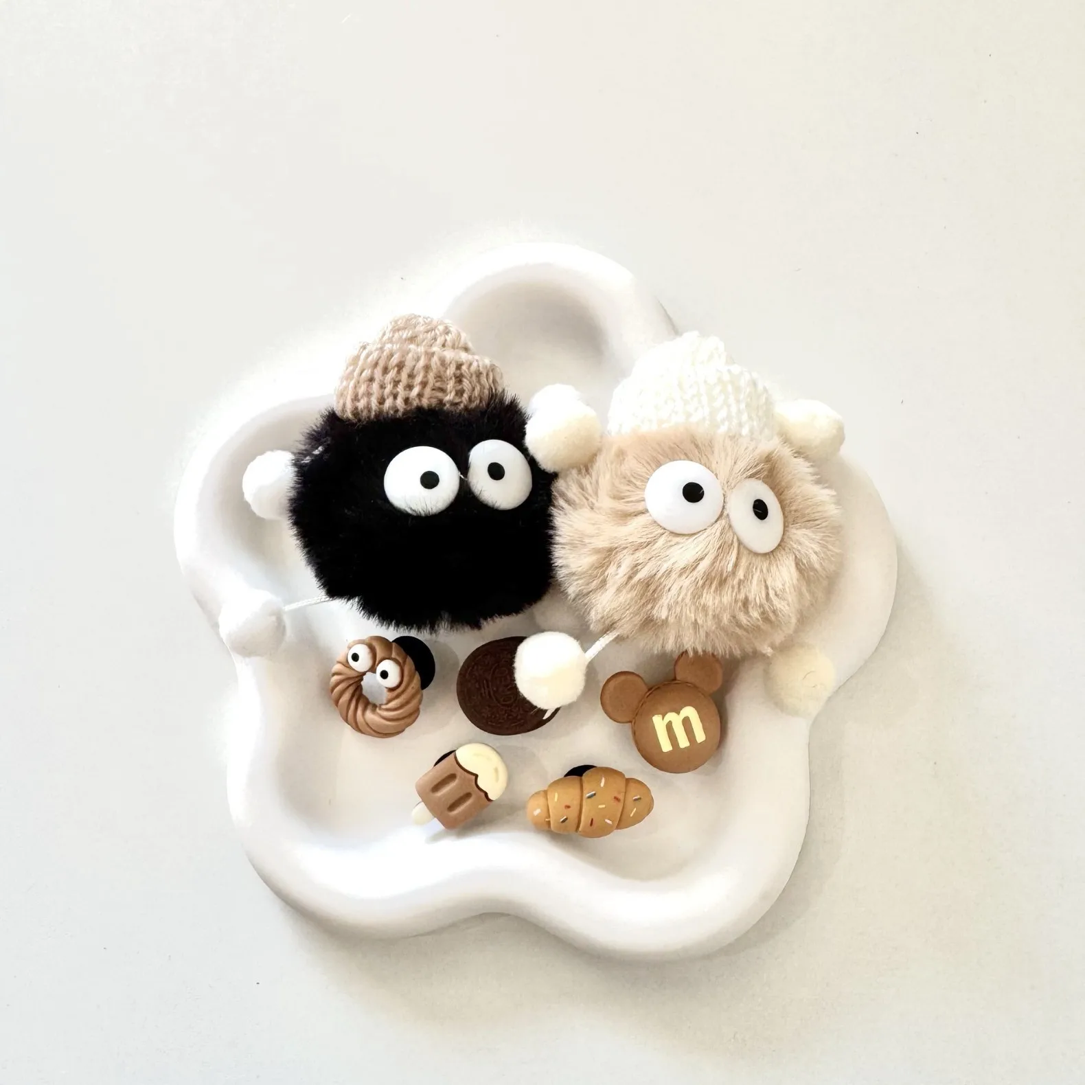 Cute 3D Fashion Hairball Genie Shoe Charms for Clogs Accessories DIY Slide Sandals Shoe Decoration Buckle Pins Kids Gifts image 5