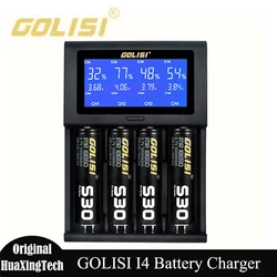 Original Golisi i4 2.0A Intelligent Charger Protector Battery Fast Charging for Li-Ion 18650 26650 20700 Rechargeable Battery