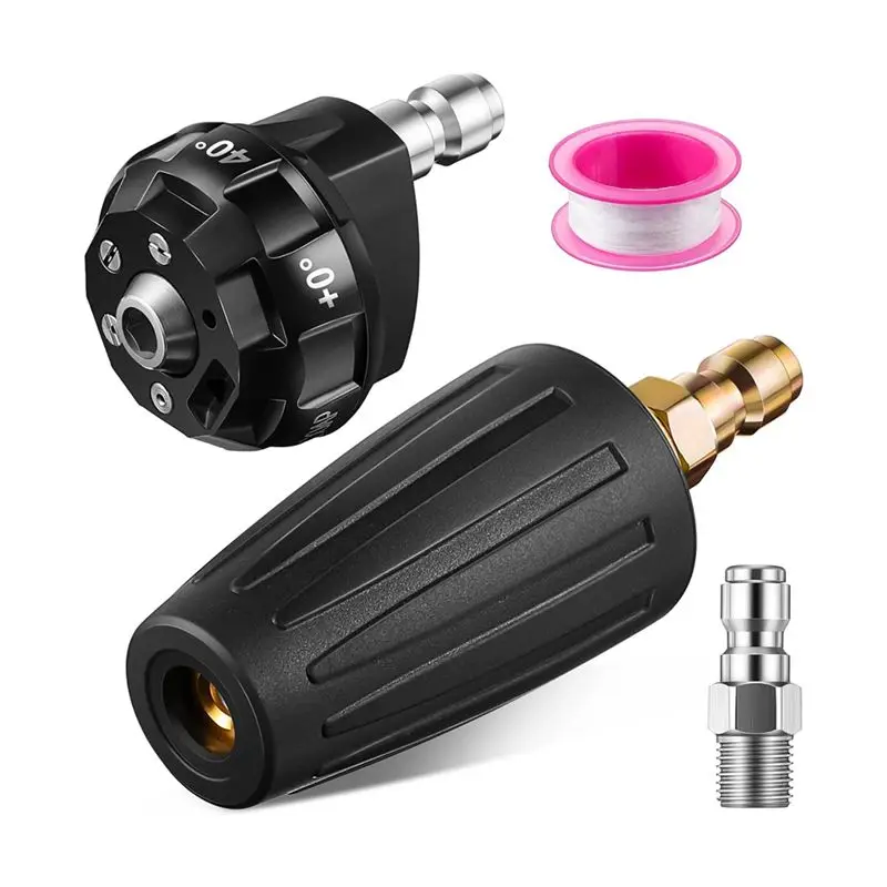 

Аксессуары для мойки высокого давления HHTL, быстросменная насадка для мойки высокого давления 6-в-1 и вращающиеся насадки для мойки высокого давления