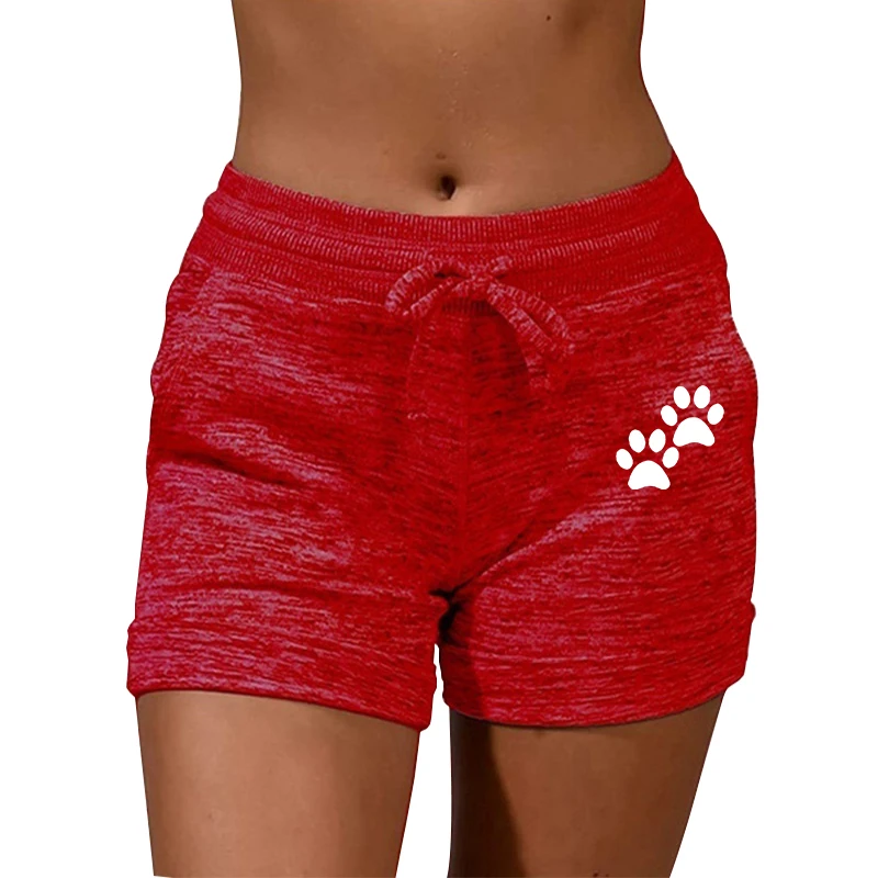 Summer Women\'s Shorts Printed Shorts Stretch Low Waist Women\'s Sexy Beach Fitness Shorts Women\'s Large Size