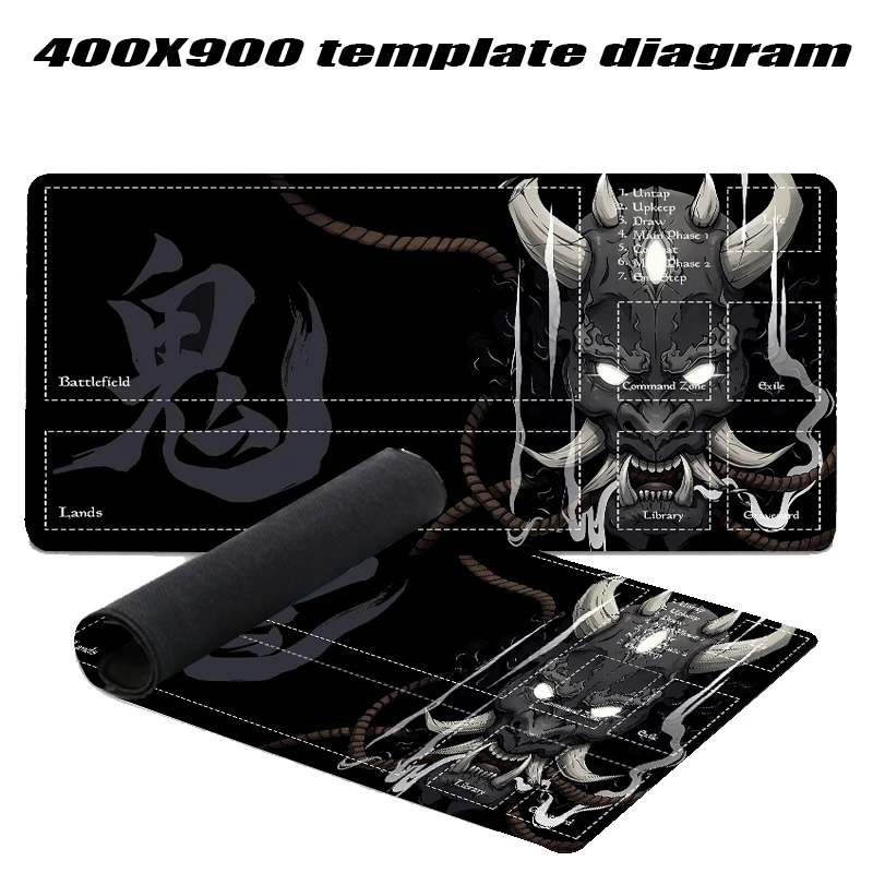 Wave MTG-Gaming-Matte, Drache 350 x 600 x 2 mm, Mauspad MTG MTG DTCG CCG RPG, Sammelkarte, Gaming-Teppich aus weichem Gummi, Kampfspiele – Detail 6