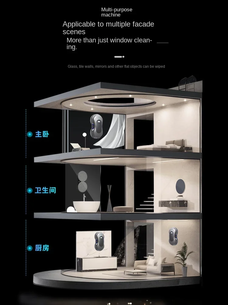 Новинка] робот для мытья окон, автоматическая умная электрическая очистительная машина для воды, высокие чистящие артефакты