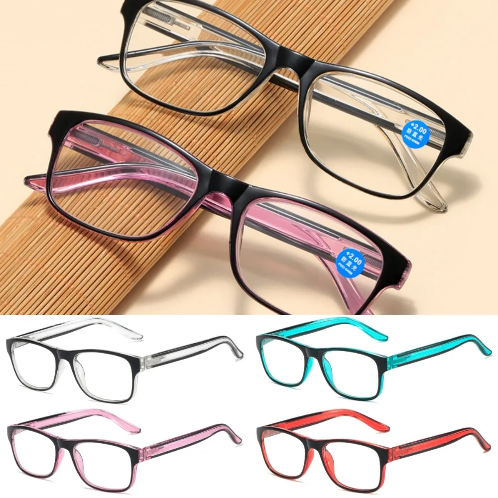 

Spectacle Lens Power +100 To +400 The Aged Presbyopia Glasses Lightweight Vintage Anti Blue-ray Glasses Transparent Trendy