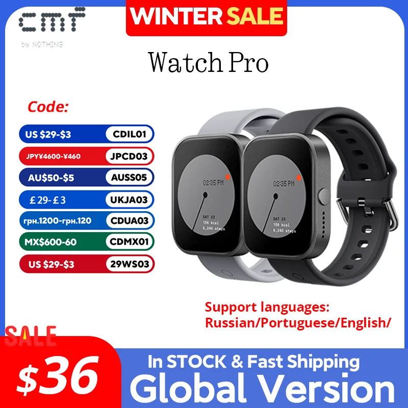 Global Version CMF by Nothing Watch Pro 1.96