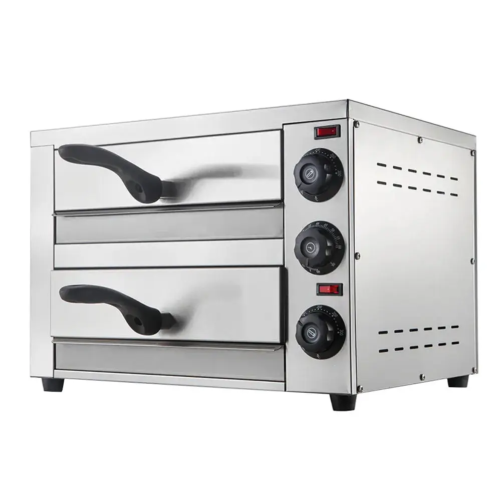 Commercial 28L Double Layer Convection Oven 3000W Electric Bakery Pizza Oven Machine With Digital and Handle Removable