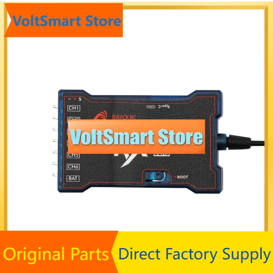 VoltSBAYCK PR6 6-Channel ELRS Receiver - RC Car/Boat/Airplane/Fixed-Wing Accessory