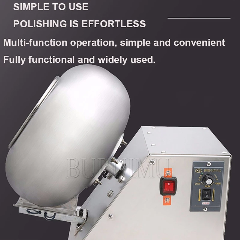 Snack Seasoning Machine Food Flavoring Mixer Candy Chocolate Coating Machine