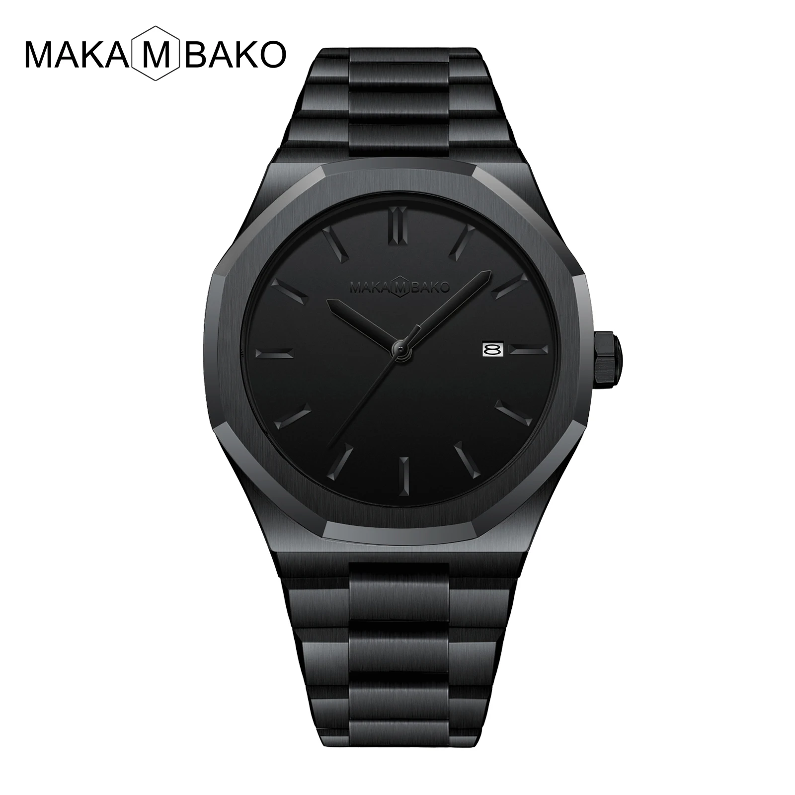 Original Top Brand Stainless Steel Men Wristwatch Classic Business Waterproof Man Black Clock Japan Movement Quartz Mens Watches