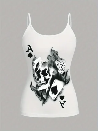 3 camisolas elegantes con tirantes finos, chaleco de punto sin mangas