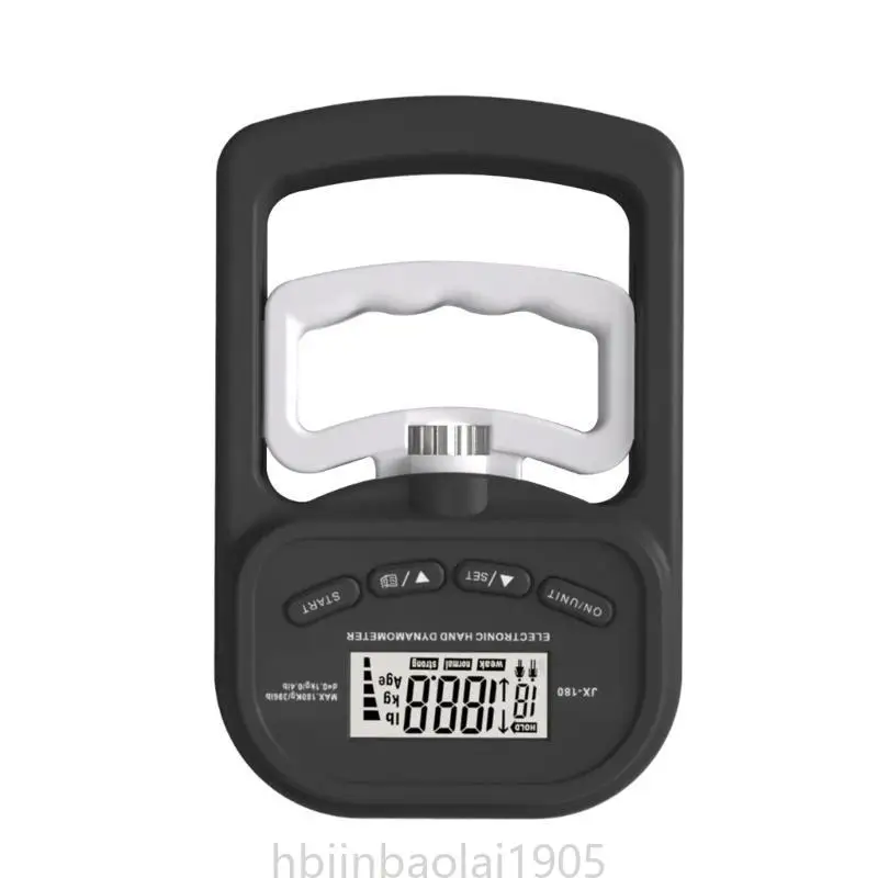 قبضة اختبار القوة قبضة اليد دينامومتر يده قبضة رقمية قياس متر جهاز المدرب الطاقة 396lbs/180 كجم #1