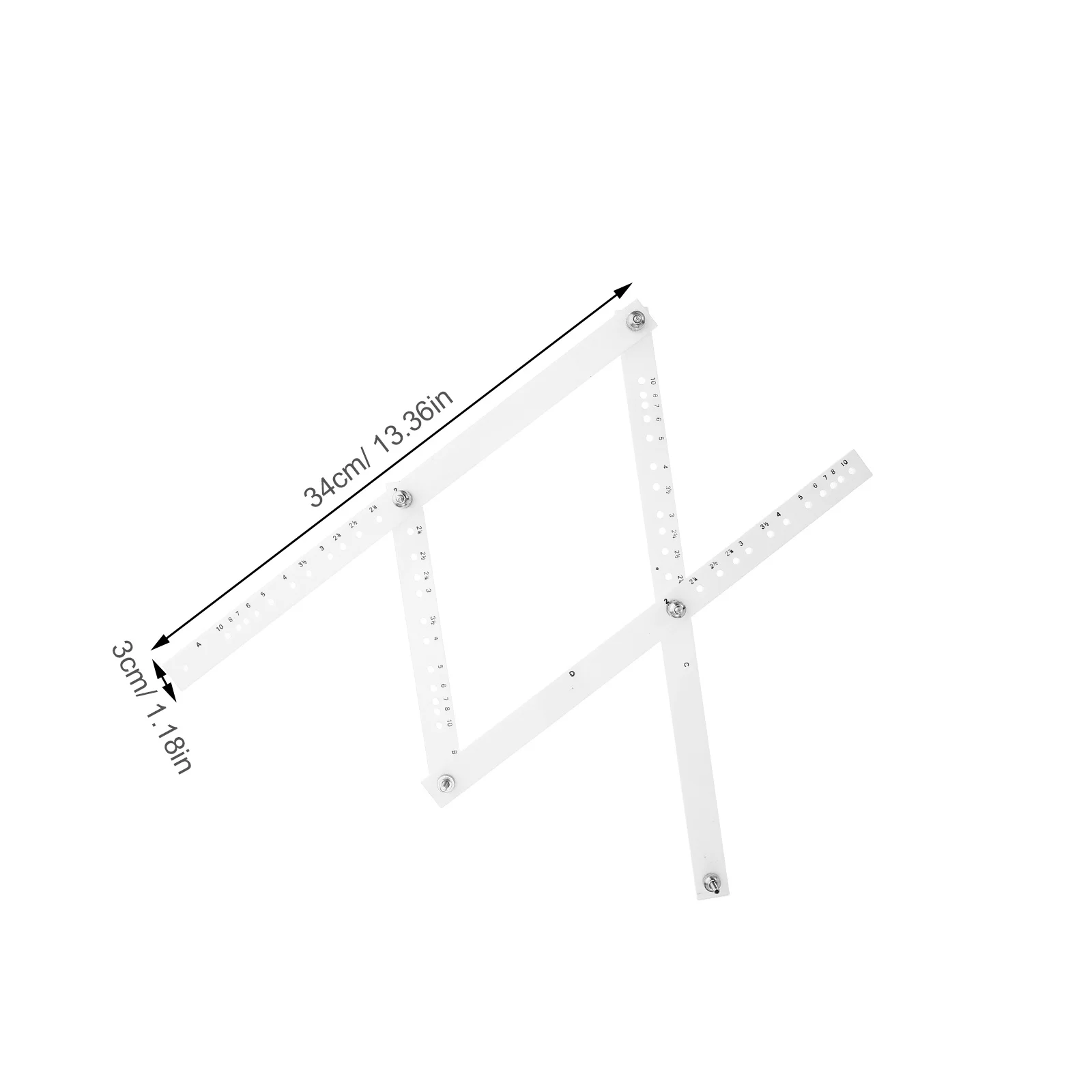 Professional Drawing Ruler Precision Scale Rule for Home Office Students Teachers Engineers Accurate Measurement