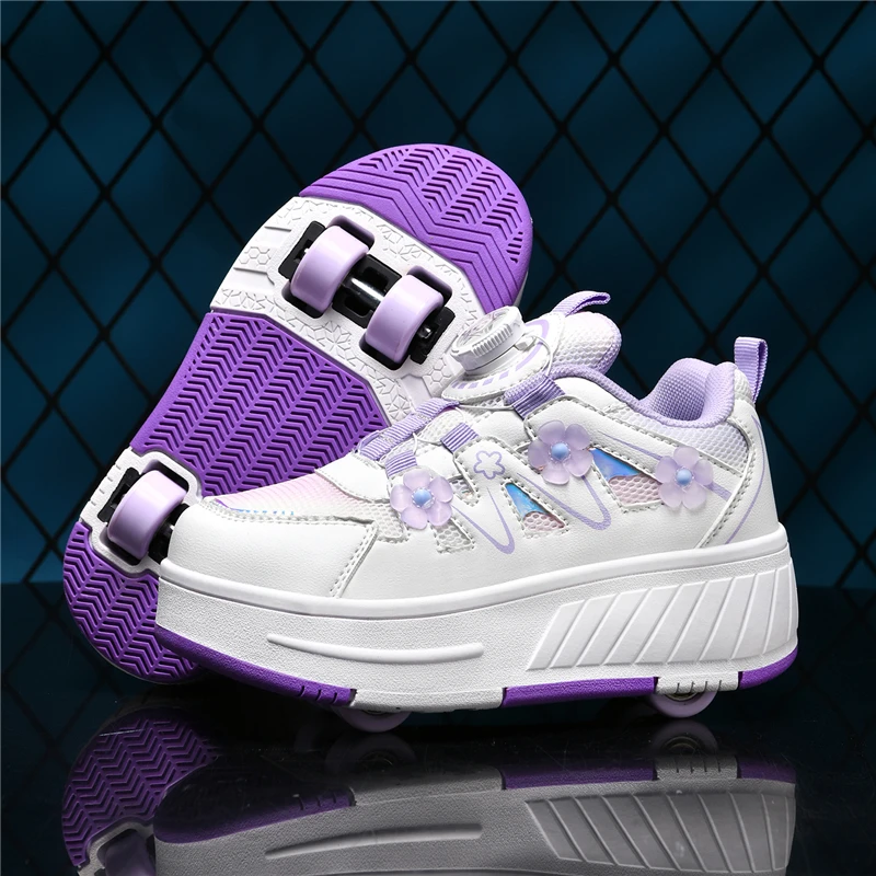 Nuove Scarpe da Pattinaggio a Rotelle per Bambini 2026, Comode Scarpe da Pattinaggio per Ragazze, per Fitness all'Aperto, Taglie 29-40
