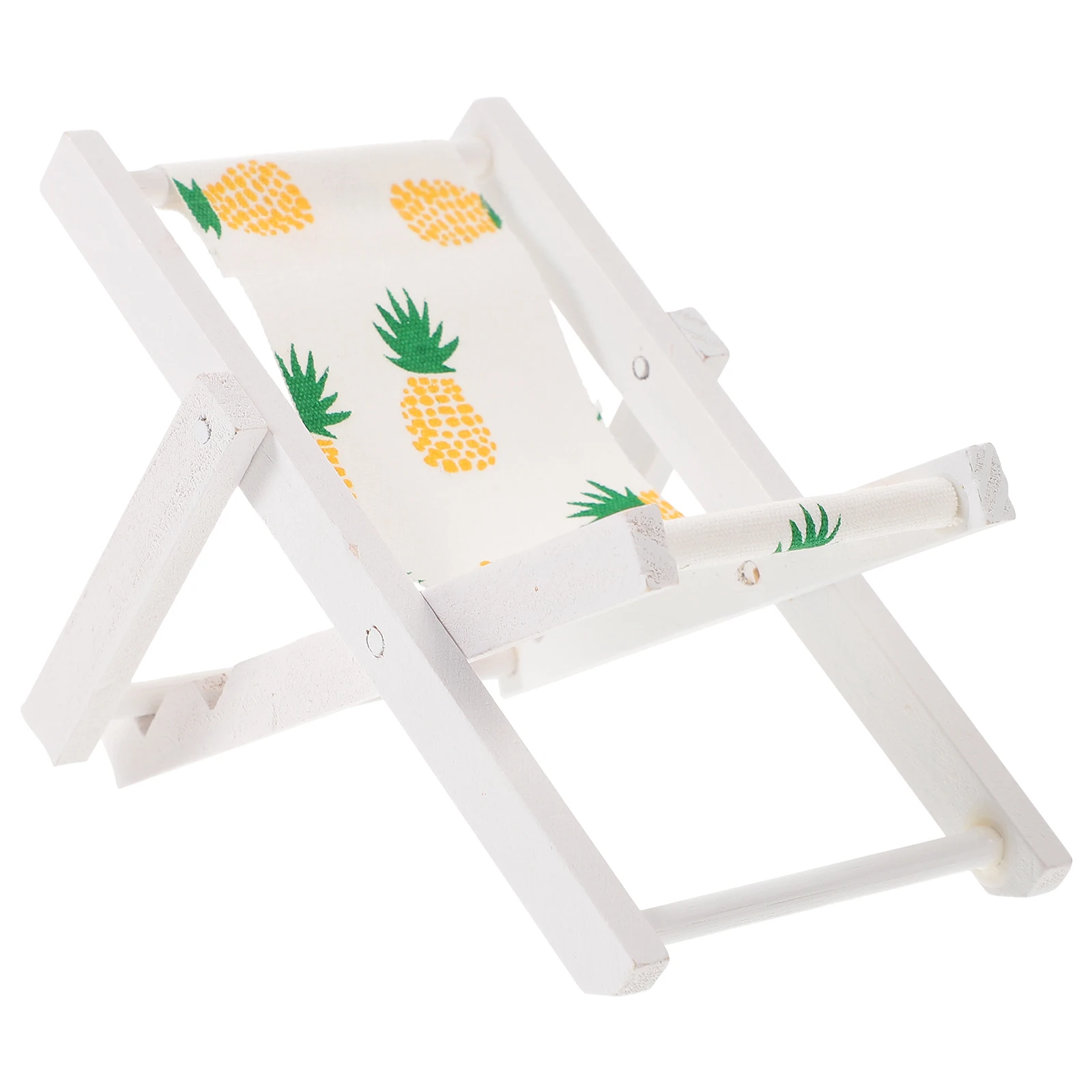 

Foldable Beach Chair Decoration Coastal Model Ornament Dining Table Dollhouse Sand