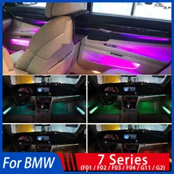 For BMW 7 Series Decorative Auto Ambient Light Led Strip For Car F01/F02/F03/F04/G11/G12 Tuning Co-pilot Light Car Accessories