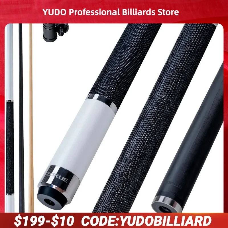 

ZOKUE Elite Series Carbon Fiber Pool Cue with 12.5mm Full Carbon Low Deflection Technology Cue Stick For Billiard Cue Stick Kit