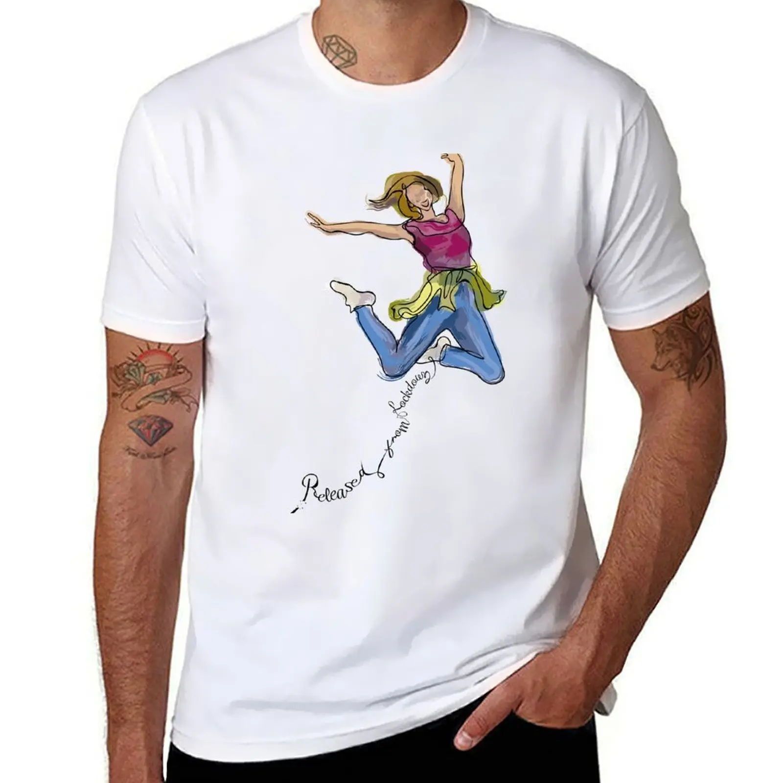

Released from lockdown T-Shirt men t shirt cotton 100% man t shirt designer T-Shirt